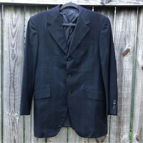Prada 100% Wool Blazer Navy A8120 Made in Italy 40R - Picture 1 of 16